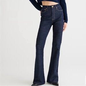 J crew Skinny flare jean in Rinse wash